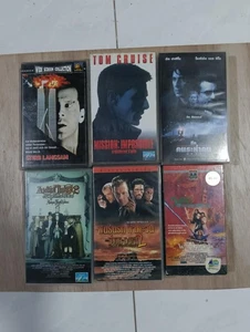 RARE Thai Subtitles VHS Lot 6 – Die Hard, Heat, Mission Impossible, Willow, Adda - Picture 1 of 15