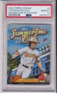 2024 Topps Chrome Summertime in the park Jackson Holliday #8 RC PSA 10 - Bild 1 von 1