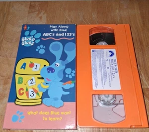 Blue’s Clues ABC’s And 123’s (VHS, 1999) Rare Orange Tape - Tested, Works - Picture 1 of 1