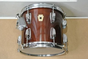 Años 80 LUDWIG EE. UU. SUPER CLÁSICO 10" TOM en mancha de caoba ¡para TU BATERÍA! K805 - Imagen 1 de 11