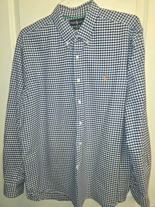 Ralph Lauren Gingham Hemd Classic Fit Button Down Langarm Blau XL - Bild 1 von 7
