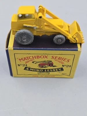 Винтажный гидравлический экскаватор Matchbox Lesney No24 Weatherhill с металлическими колесами - Изображение 1 из 4
