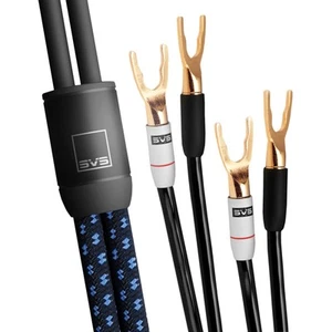 SoundPath Ultra Bi Wire Cable Black 99.99 Pure Copper Braided Dual Balanced - Picture 1 of 4