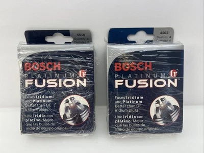 Bosch Platinum Ir Fusion Spark Plug 4501 (pack Of 4) & 4510 ( Pack Of 4) - Image 1 of 4