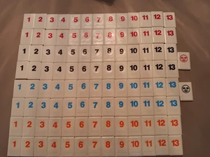 Complete Full Set of 106 Rummikub Pressman Replacement Tiles 1998 - Picture 1 of 3