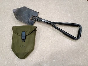 VINTAGE AMES US Military Intrenching E-Tool Army Tri Fold Folding Shovel Trench - Bild 1 von 23