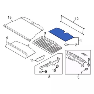 Genuine Ford Floor Mat LB5Z-7813046-AA - Picture 1 of 3