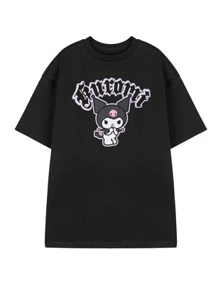 Hello Kitty Negro Kuromi Cheeky Camiseta de manga corta Mujeres - Imagen 1 de 4