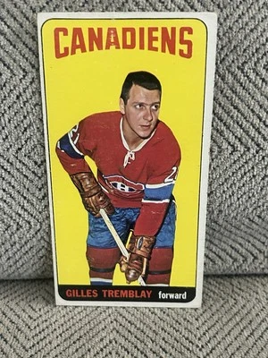 1964-65, Gilles Tremblay, TOPPS, "Tall Boy" Hockey Card  (Scarce / Vintage) - Image 1 of 2