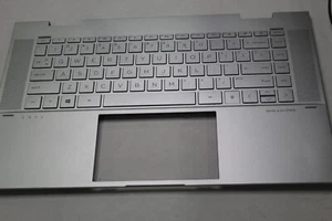HP Envy x360 15-ES 15M-ES Palmrest with backlit keyboard US international Silver - Afbeelding 1 van 2