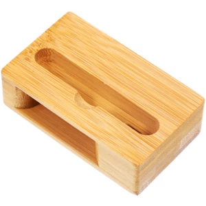 Mobile Phone Desktop Stand 制 机 架 Passive Speaker Miss Wood Cell Holder - Photo 1 sur 12