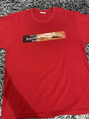 Vintage Y2K Nascar Winston Cup Chase Authentics Graphic T Shirt Red (2XL) Foto 1 de 4