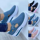 Women's Sock Wedge Trainers Slip On Sneakers Jogging Pumps Classic Shoes Outdoor
