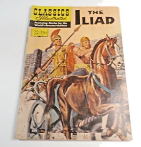 Classic Illustrated Comics: The Iliad No 77 - Homer Nov. 1950 Ill. - Alex Bloom - Picture 1 of 10