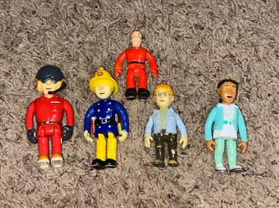 5 Fireman Sam & Action Figure Lot 2.5 inches Very rare - Image 1 of 4