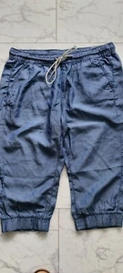 S.OLIVER Schöne 3/4 Hose Knickerbocker Joggpants Gr.28 36/38 blau locker NEU - Bild 1 von 7