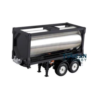 1/14 Skala 20feet Metall RC Fuel Tank Trailer Truck für DIY TAMIYA Traktor - Bild 1 von 1