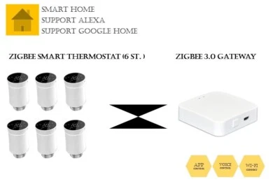 [Smart Home] 6*Zigbee Smart Thermostat BRT-100 Radiator mit ZigBee Gateway - Bild 1 von 4