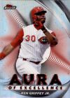 2022 Topps Finest Aura Of Excellence Refractor Ken Griffey Jr. Cincinnati Reds