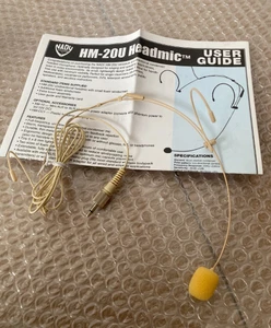 Nady HM-20U Auriculares Condensador Unidireccional Micrófono 3,5 mm Mini Jack Beige ¡Nuevo! - Imagen 1 de 3