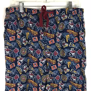 Disney Parks Sleep Lounge Pajama Pants Mens Size MEDIUM Mickey State University - Picture 1 of 8