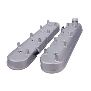 Cast Aluminum Valve Covers with Coil Mounts - Satin for GM LS V8 - Picture 1 of 1