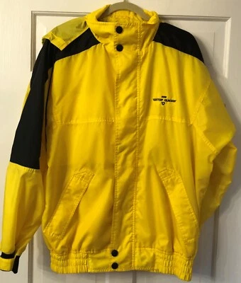 VTG Outer Banks Men's Large Top Gun 1998 Yellow & Black Nylon Wind Rain Jacket - Image 1 of 4