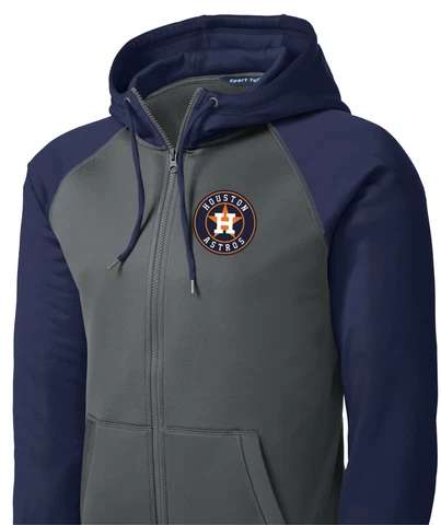 New Houston Astros Men's Hoodie Sweatshirt Full Zip Hooded Jacket Size XS-4XL Cover
