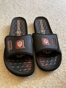 Indiana University Hoosiers Slides Flip Flop Shower Shoes Footwear 12