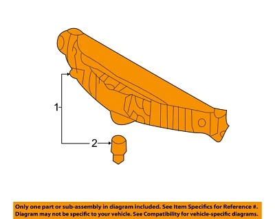 HYUNDAI OEM 11-16 Elantra-High Mount 3rd Third Brake Light-Lamp 927003X000 - Image 1 of 2