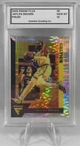 Jaylen Brown Panini 2020 grado 10 gemas como nuevo Panini Flux #8 Prizm NBA Celtics - Imagen 1 de 3