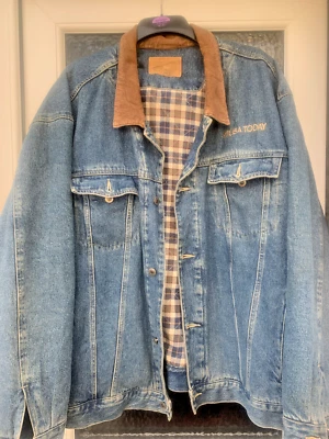 Vintage MENS XXXL Swingster BEATLES ABBEY ROAD Denim Jacket  Size 3XL, USA Today - Image 1 of 4