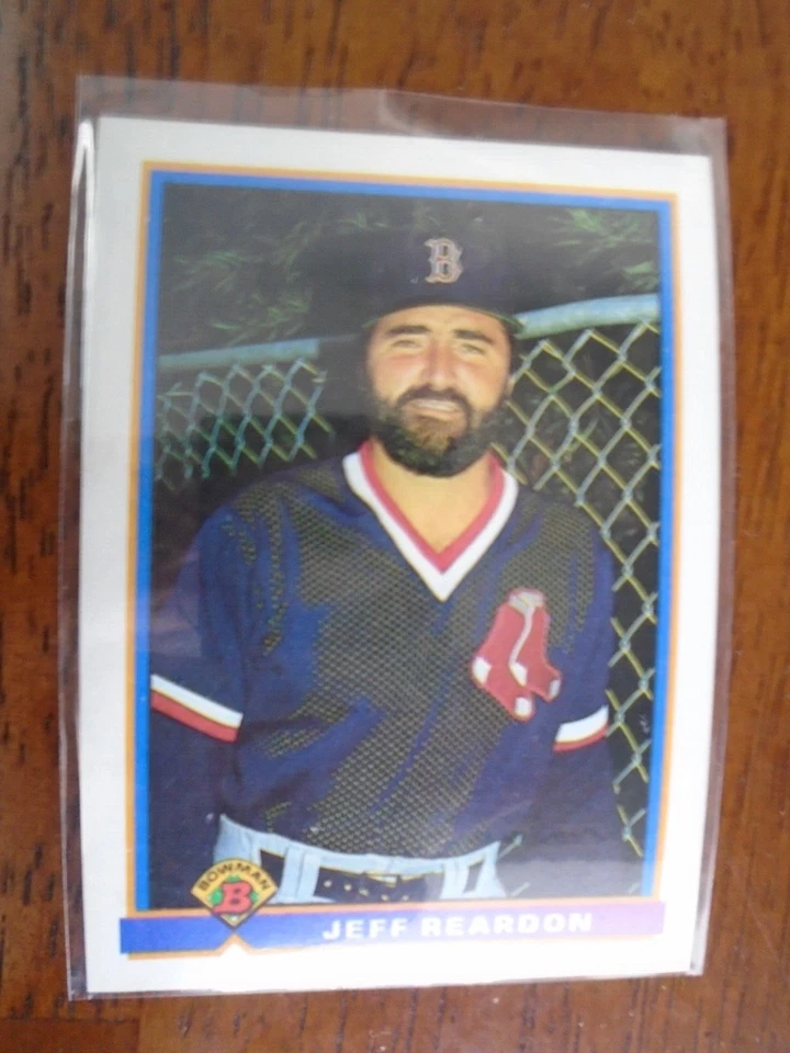 JEFF REARDON BOSTON RED SOX 1991 BOWMAN BASEBALL CARD #107 - Image 1 of 1