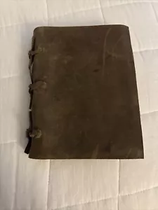 Leather Handmade Journal Blank Pages Made In China Leather Bound 7.5 x 5.5 - Picture 1 of 7