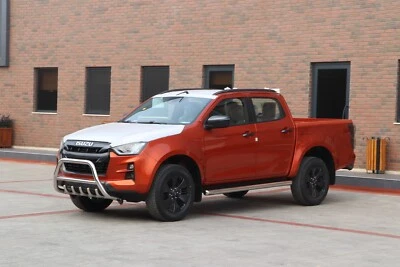 LTSAUTO ISUZU D-MAX STAINLESS STEEL CHROME AXLE NUDGE A-BAR BULL BAR 2019 ONWARDS