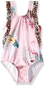 Seafolly 159758 Little Girls' Frill Front Tank One Piece Swimsuit Sz. 4Y - Picture 1 of 2