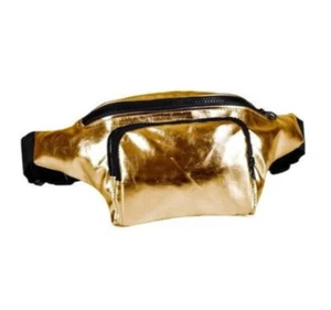 Unisex Retro Bolso Bum Efecto Lámina Dorada Patrón Festival Campamento - Imagen 1 de 1