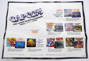 Nintendo NES Capcom Advert Poster Insert CAP-NES-US-1 - Bild 1 von 4