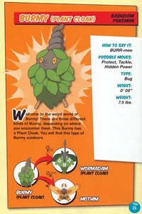 Figura de acción de personaje de tarjeta coleccionable Pokémon Burmy 2007 pin-up anuncio impreso artístico - Imagen 1 de 4