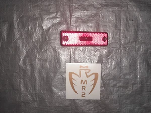 85-89 TOYOTA MR2 DRIVER SIDE REAR SIDE MARKER LEFT LIGHT 1985-1989 LH RED - Picture 1 of 4