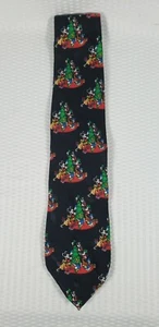 Mickey Unlimited Silk Men's Necktie Christmas Themed Mickey Mouse, Minnie, Goofy - Picture 1 of 6