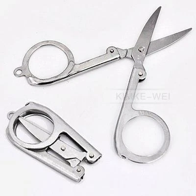 2x folding scissors folding scissors folding travel scissors camping outdoor scissors new - Image 1 of 3
