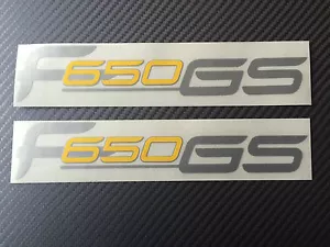 Pegatinas BMW F650 GS kit gráfico plata/amarillo / pegatinas BMW F650GS - Imagen 1 de 5