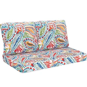 JMGBird Set of 2 Outdoor Cushion Tufted Pillow Deep Seat Outdoor Chair Cushio... - Picture 1 of 6