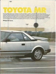 Ensayo Artículo Prensa Reportaje Toyota Mr 1985 14 Páginas - Picture 1 of 1