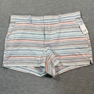 Gap Shorts Womens 14 Blue Multicolor Mid Rise Easy Fit Summer 3 Inch Inseam - Picture 1 of 9