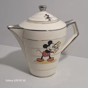 Cafetière Théière Mickey Walt Disney Onnaing Ancienne - Imagen 1 de 22