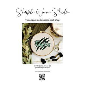 Eagles Football Counted Cross Stitch Pattern Kit - Picture 1 of 5