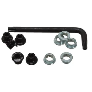 Sugino Alloy outer chainring bolt set, single - black - Picture 1 of 1