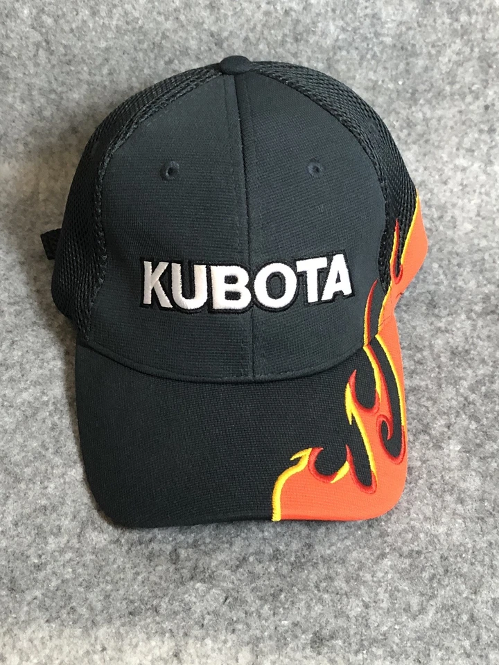 Kubota Hat Cap Strap Back Flames Logo Hunting Hiking Workwear - Image 1 of 4